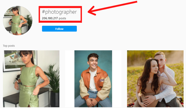 Find Photographers By Photography-Related Hashtags