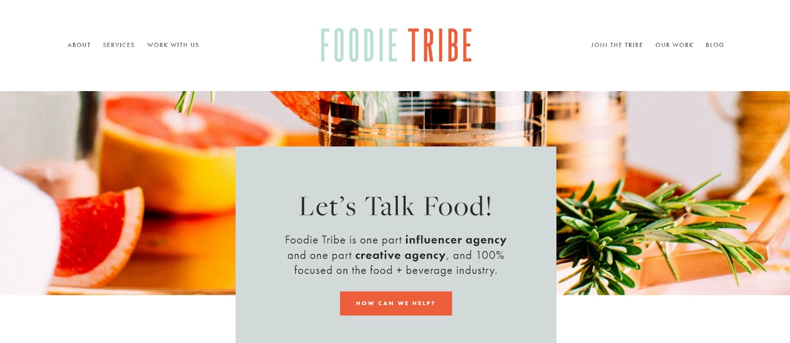 foodie tribe home page
