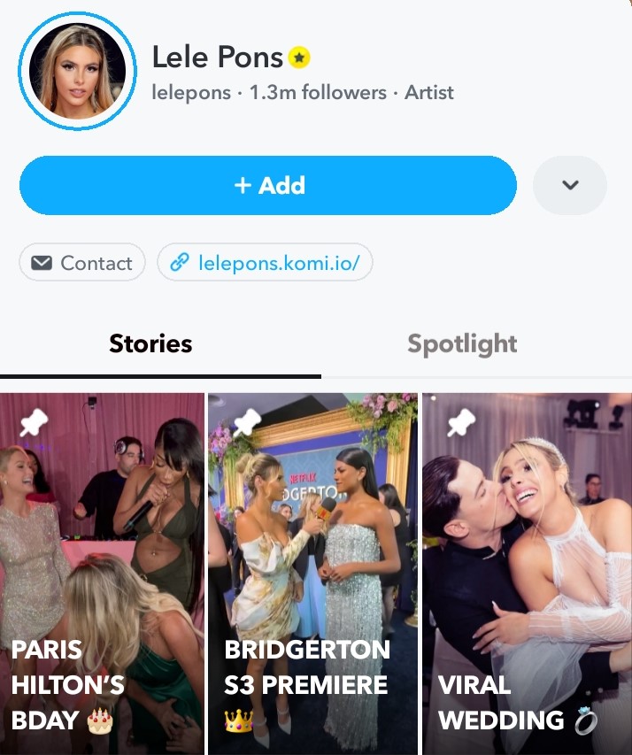 Snapchat influencer Lele Pons