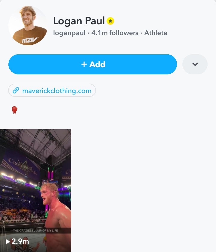 Snapchat influencer Logan Paul